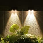 Solar fali lámpa 5V 0.8w 30lm 6500k IP65 fekete 142x80x73mm