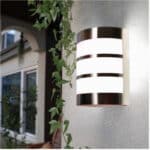 Kültéri fali lámpa 1xE27 max.11w IP44 króm/fehér 165x90x210mm 5év