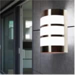Kültéri fali lámpa 1xE27 max.11w IP44 króm/fehér 165x90x210mm 5év