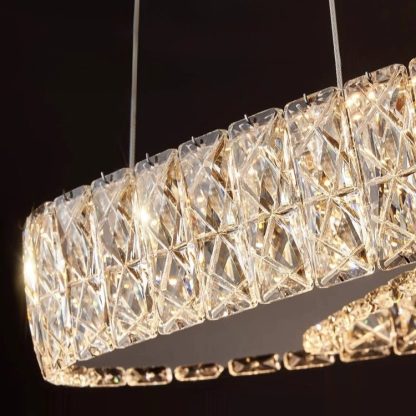 ALLE Krom Kristályfűggőlámpa 60cm
