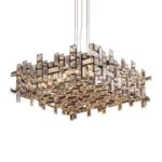 ADA Fűggőlámpa Arany-Kristály 60cm