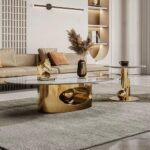 Glam Gold Ball Dohányzóasztal Szett